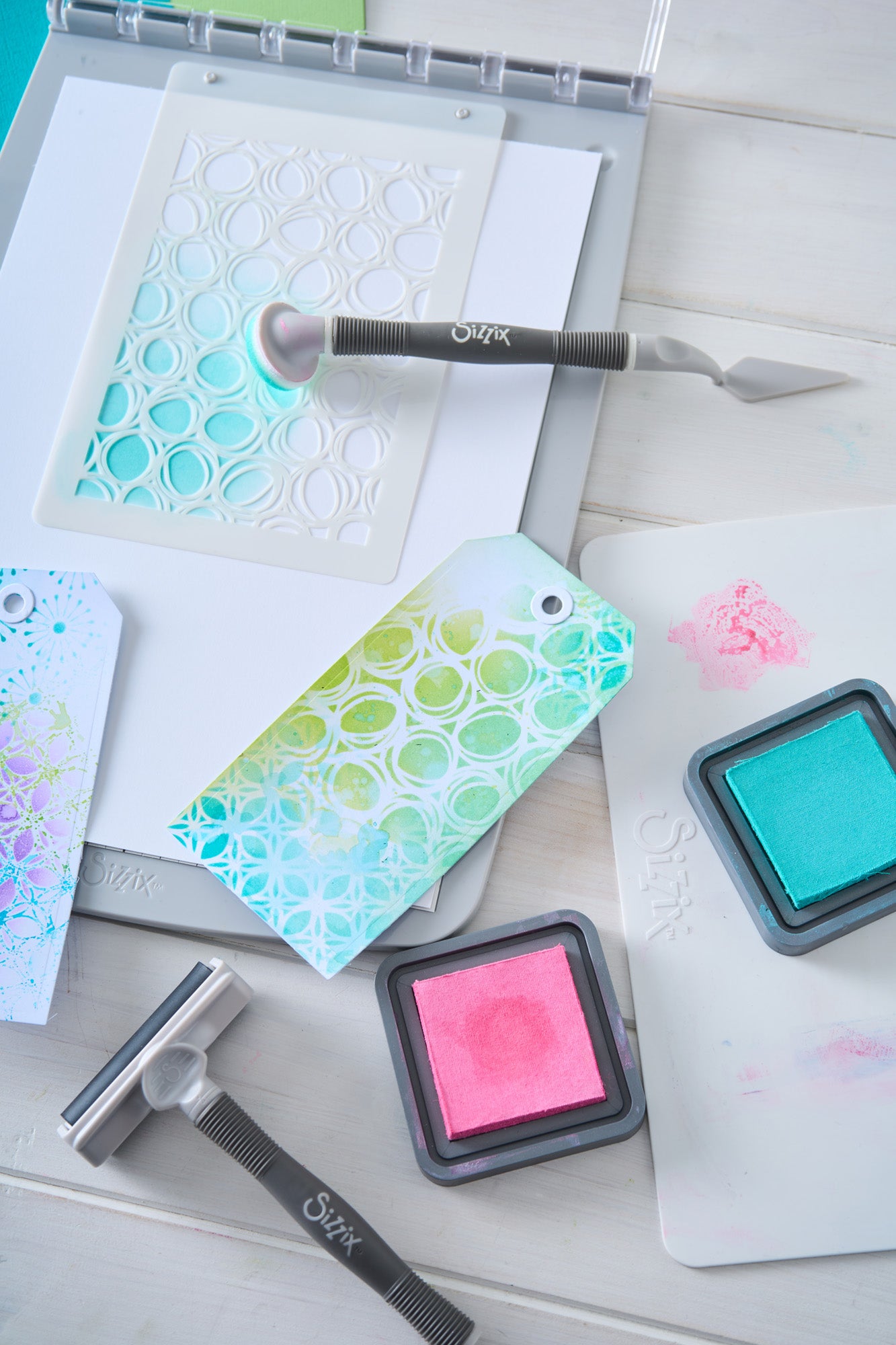 sizzix-a5-buildables-backgrounds-1-schablonen-4er-set-vicki-boutin image 3