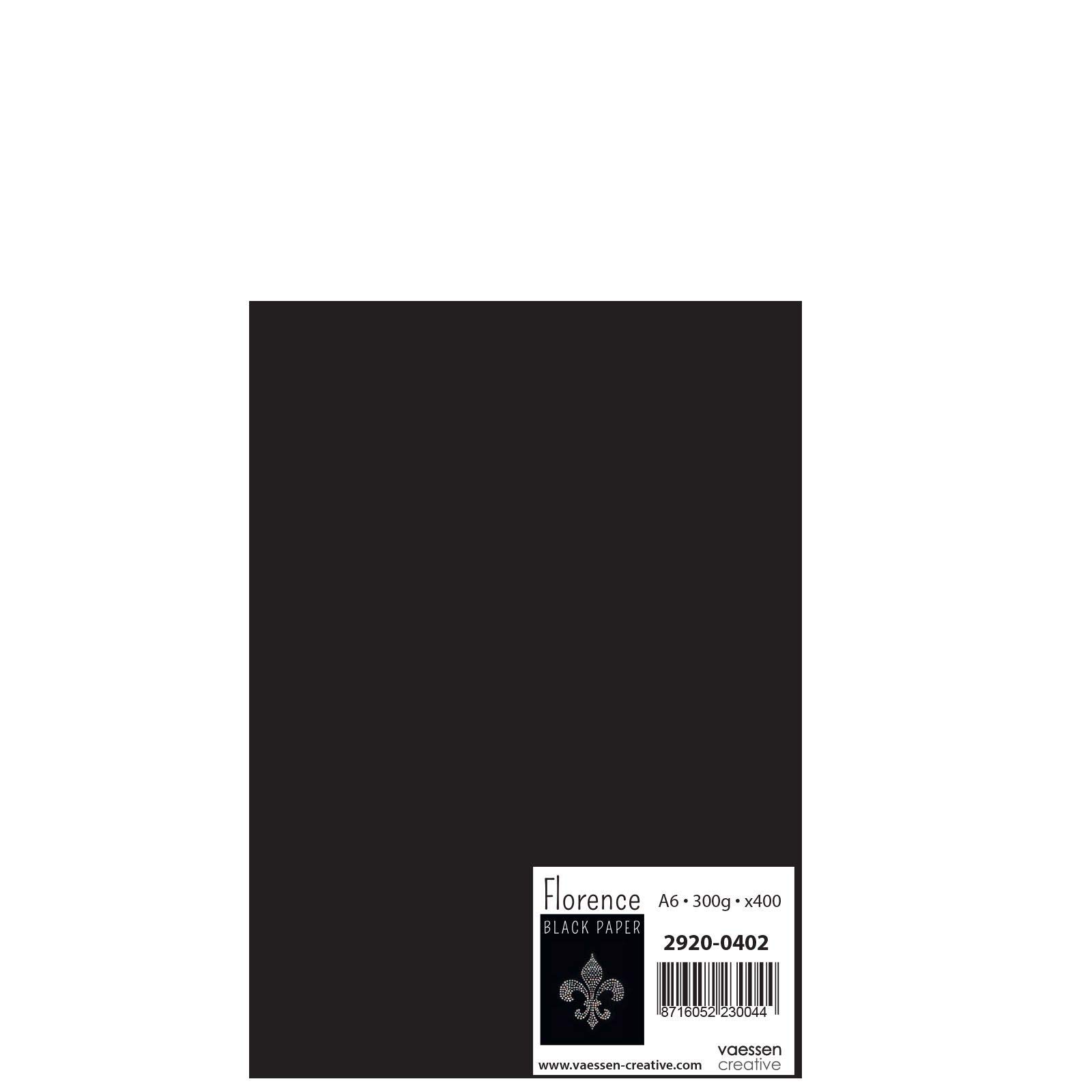 vaessen-creative-florence-tonkarton-schwarz-a6-400-blatt-300-g-glatt image 2