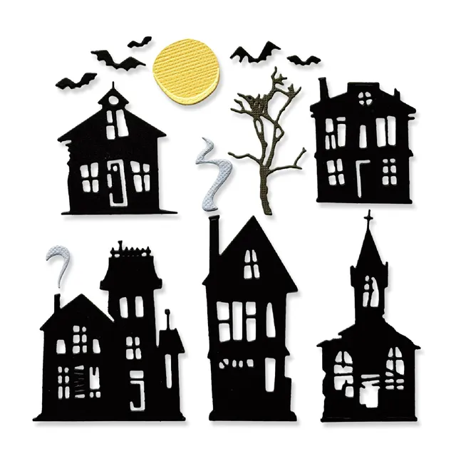 sizzix-thinlits-vault-ghost-town-stanzschablonen-11er-halloween image 1