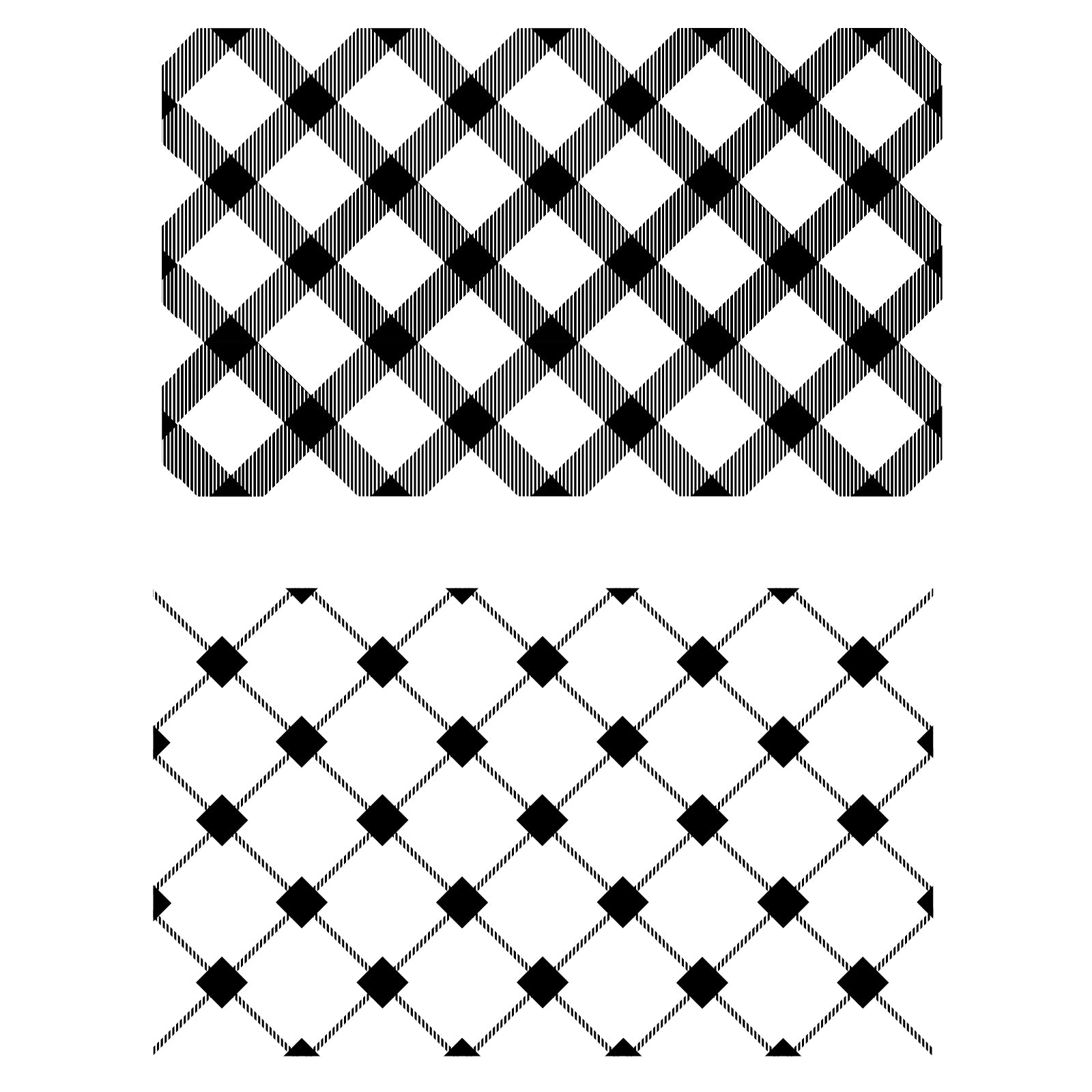 sizzix-clear-stamps-tartan-49-and-market-stempel-2tlg-karo image 2
