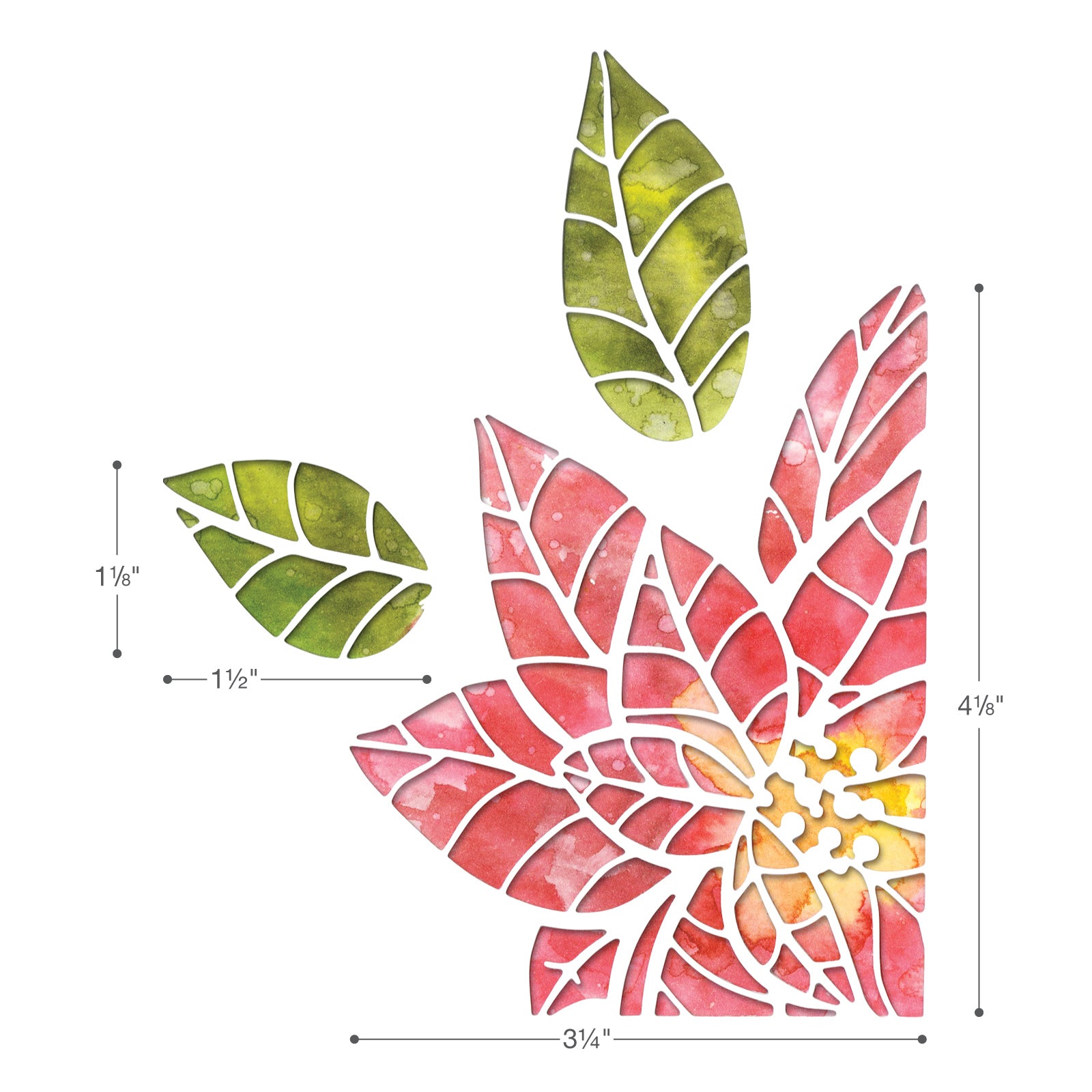 sizzix-thinlits-poinsettia-pieces-stanzschablonen-3-st-ck image 2