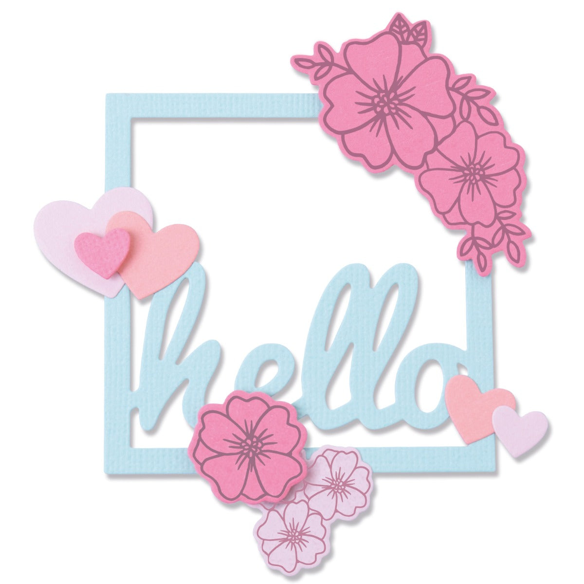 sizzix-framelits-floral-hello-stanzschablonen-stempelset-blumen-8-6 image 1