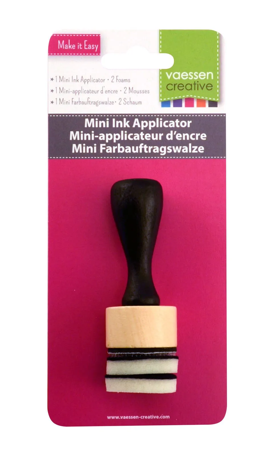 vaessen-creative-cut-easy-3609-023-mini-farbwalze-schaumstoff-2-schw-mme image 1