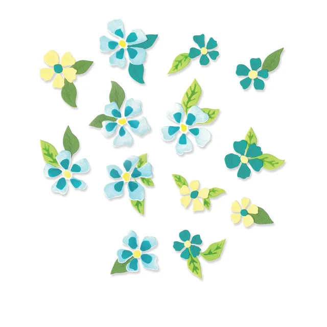 sizzix-thinlits-painterly-blooms-stanzschablonen-10-teilig-blumen image 1