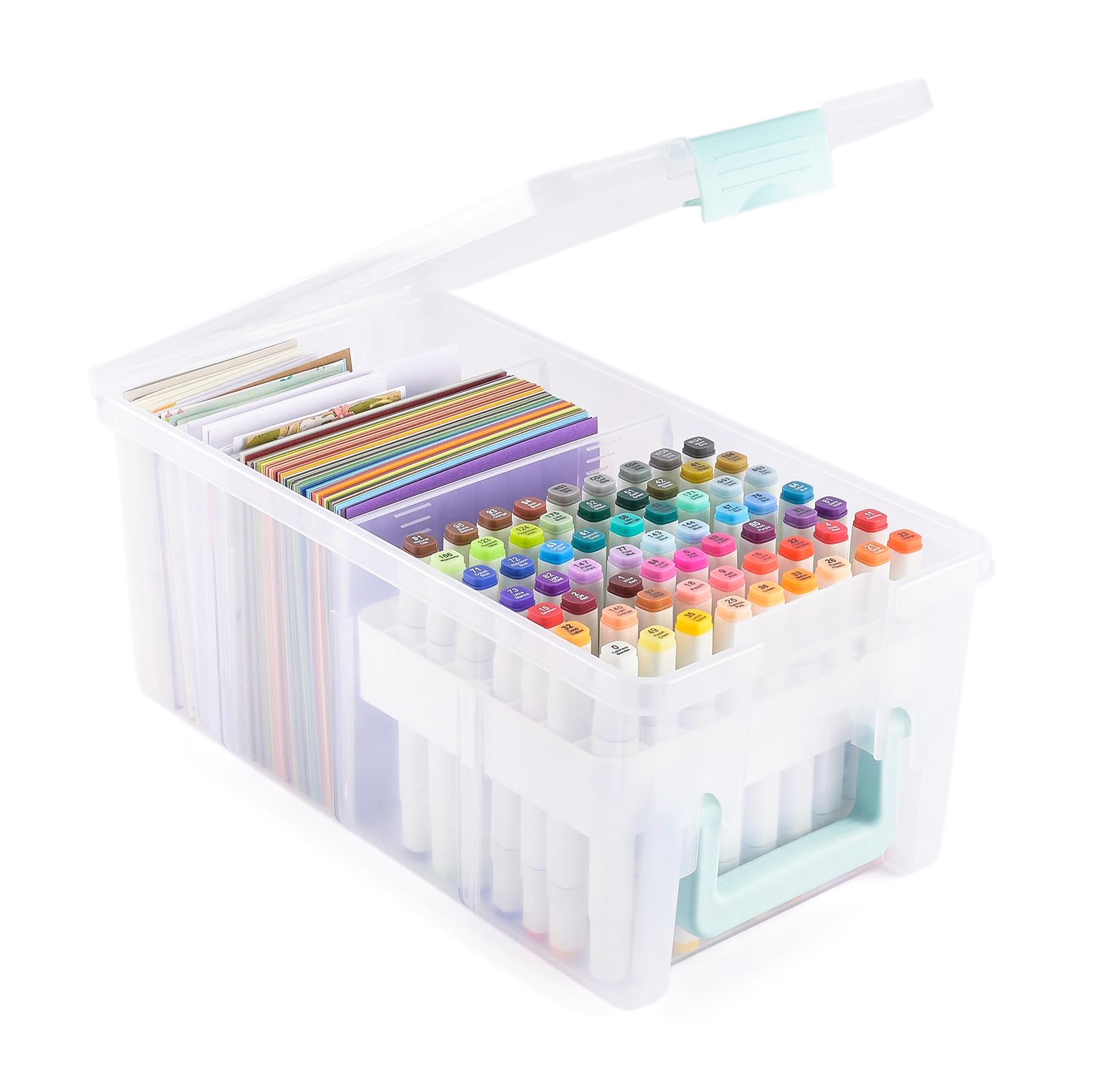 vaessen-creative-florence-karten-aufbewahrungsbox-transparent-39x21cm image 3