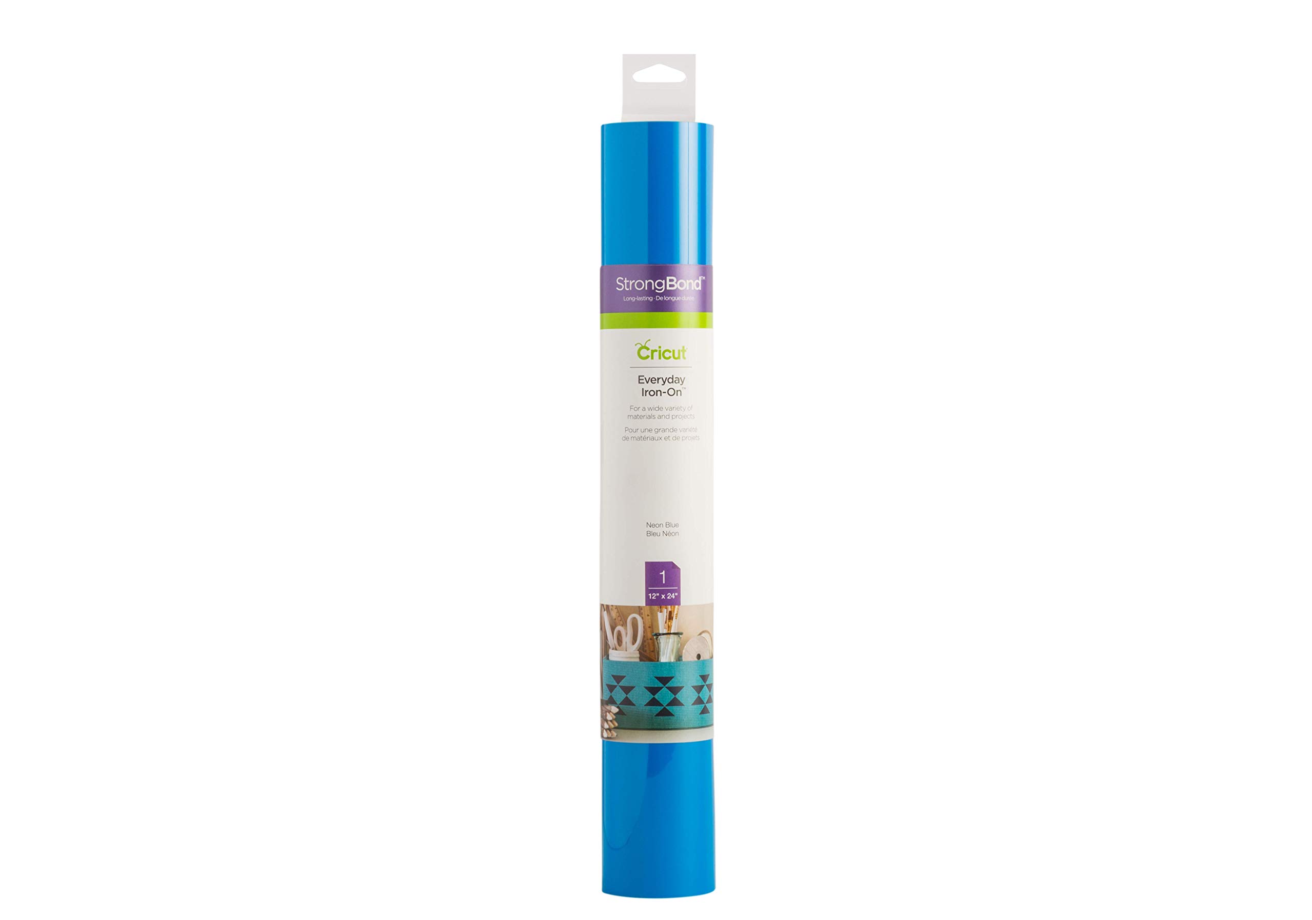 cricut-maker-iron-on-everyday-vinyl-neonblau-30x61cm image 1