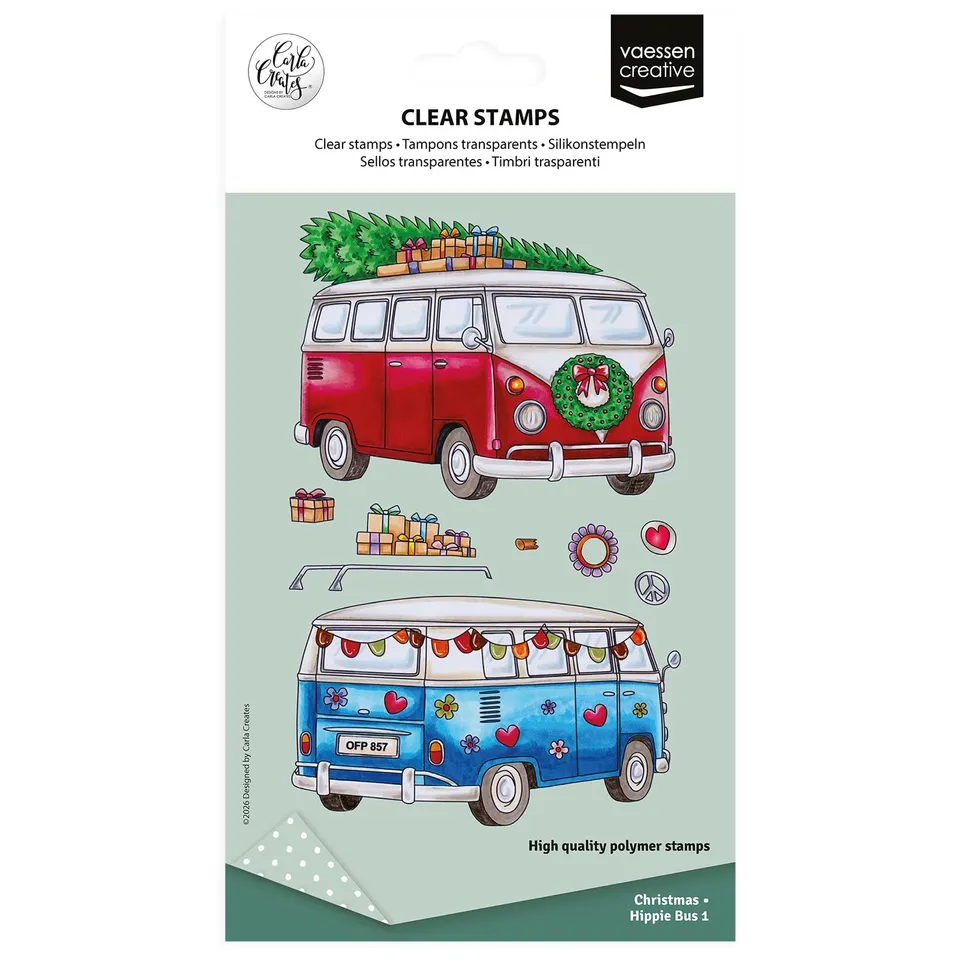 vaessen-creative-cut-easy-silikonstempel-hippie-bus-18-st-ck-set image 1