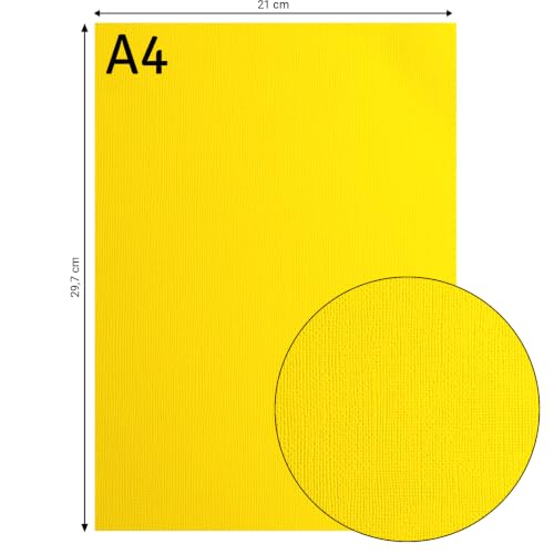 vaessen-creative-florence-tonkarton-a4-lemon-yellow-25-blatt-216g image 6