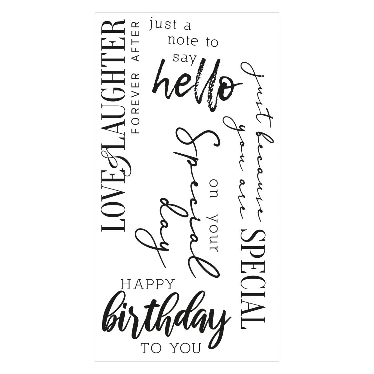 sizzix-clear-stamps-sunnyside-sentiments-6-stempel-5er image 3