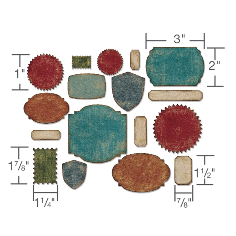 sizzix-thinlits-labels-tim-holtz-stanzschablone-17-tlg-etikett image 2