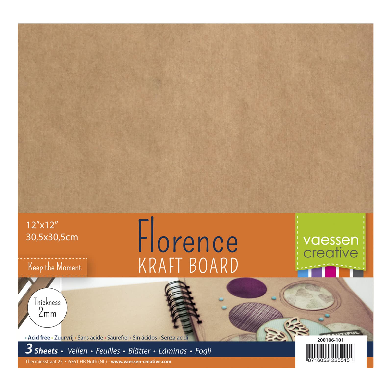 vaessen-florence-kraft-pappe-braun-30-5x30-5cm-2mm-3-b-gen image 1