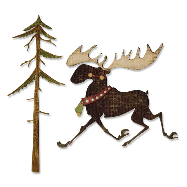 sizzix-thinlits-merry-moose-stanze-elch-weihnachten image 1