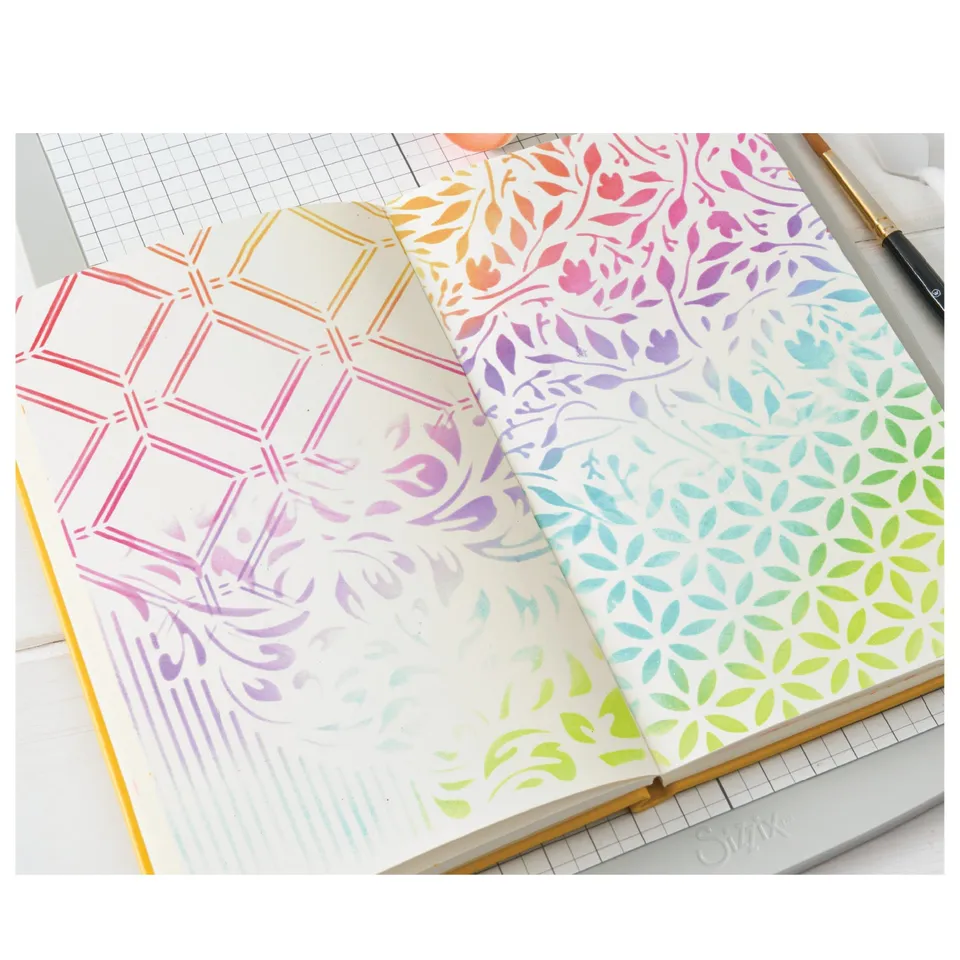 sizzix-studio-willow-wolfe-schablonen-4er-set-backgrounds image 1