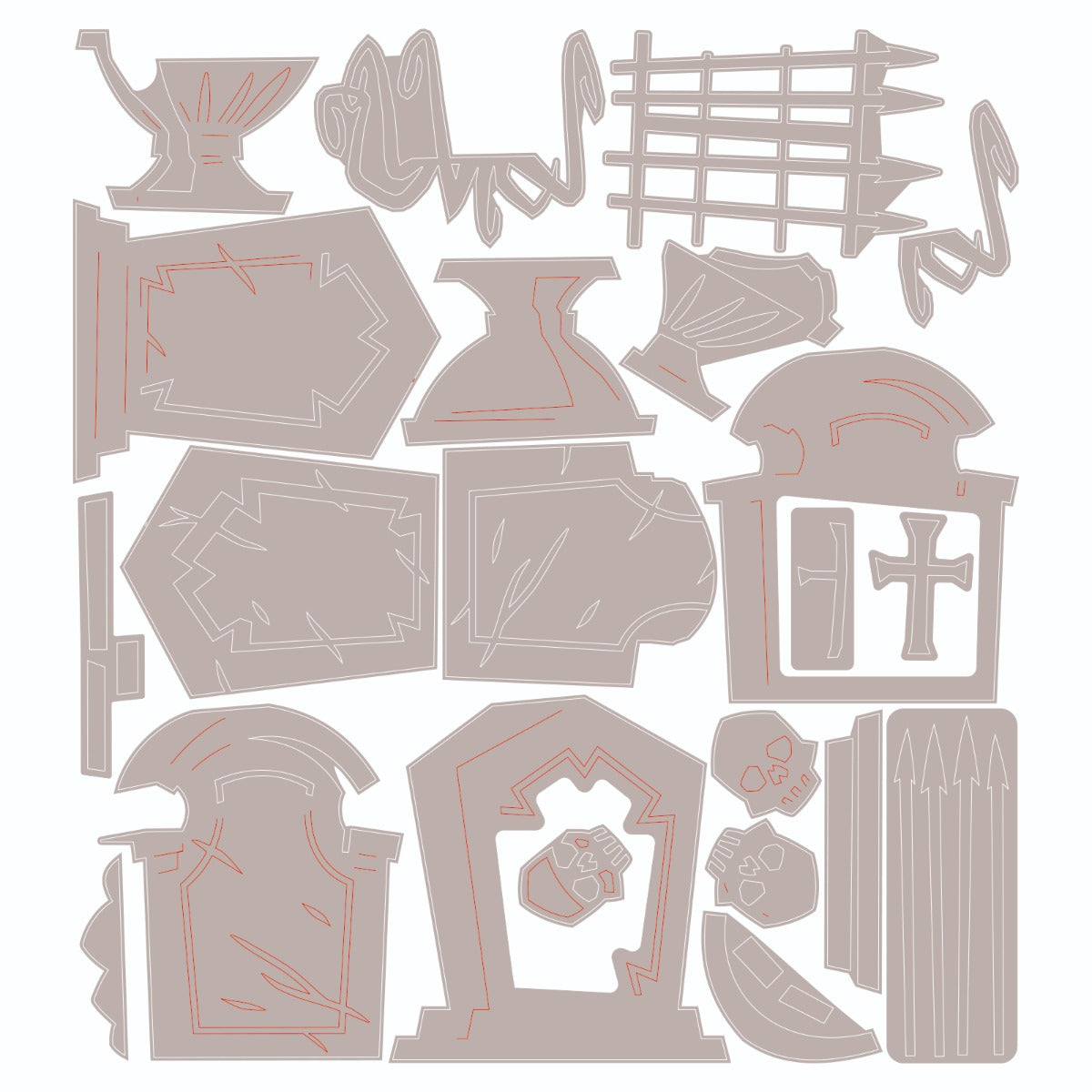 sizzix-thinlits-graveyard-colorize-tim-holtz-stanzformen-22tlg image 2