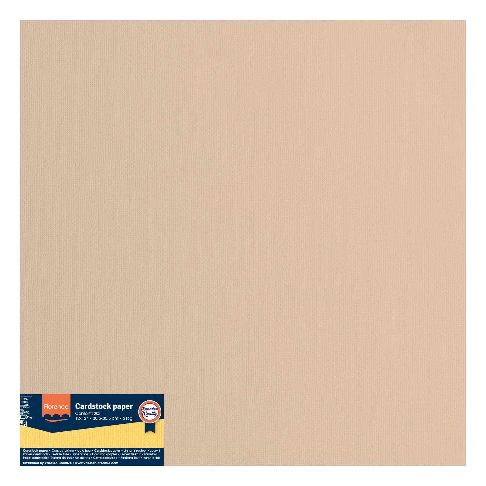 vaessen-creative-florence-cardstock-beige-30-5x30-5-cm-20-blatt image 6