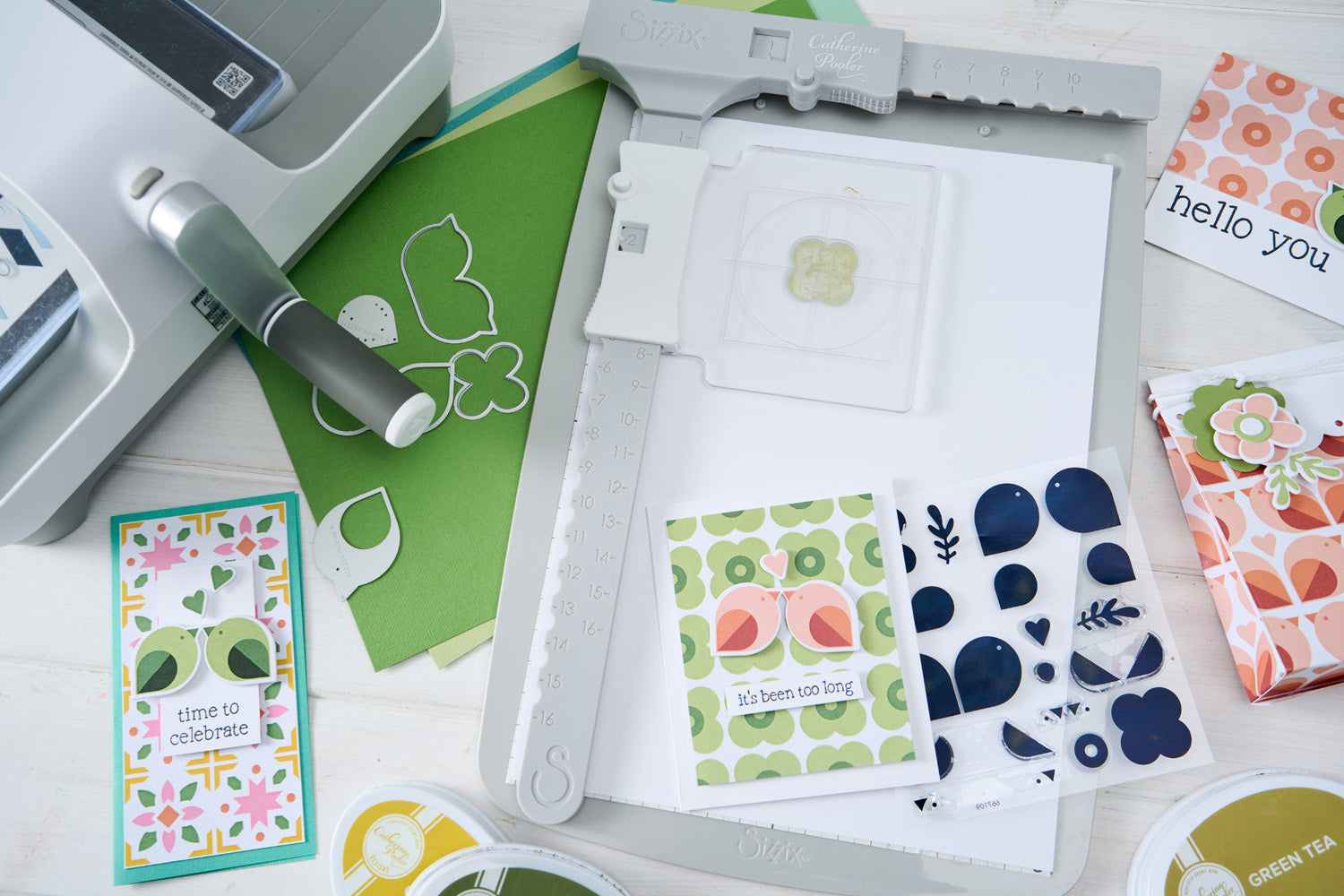 sizzix-framelits-birds-blooms-2-stanzschablonen-16tlg-v-gel image 2