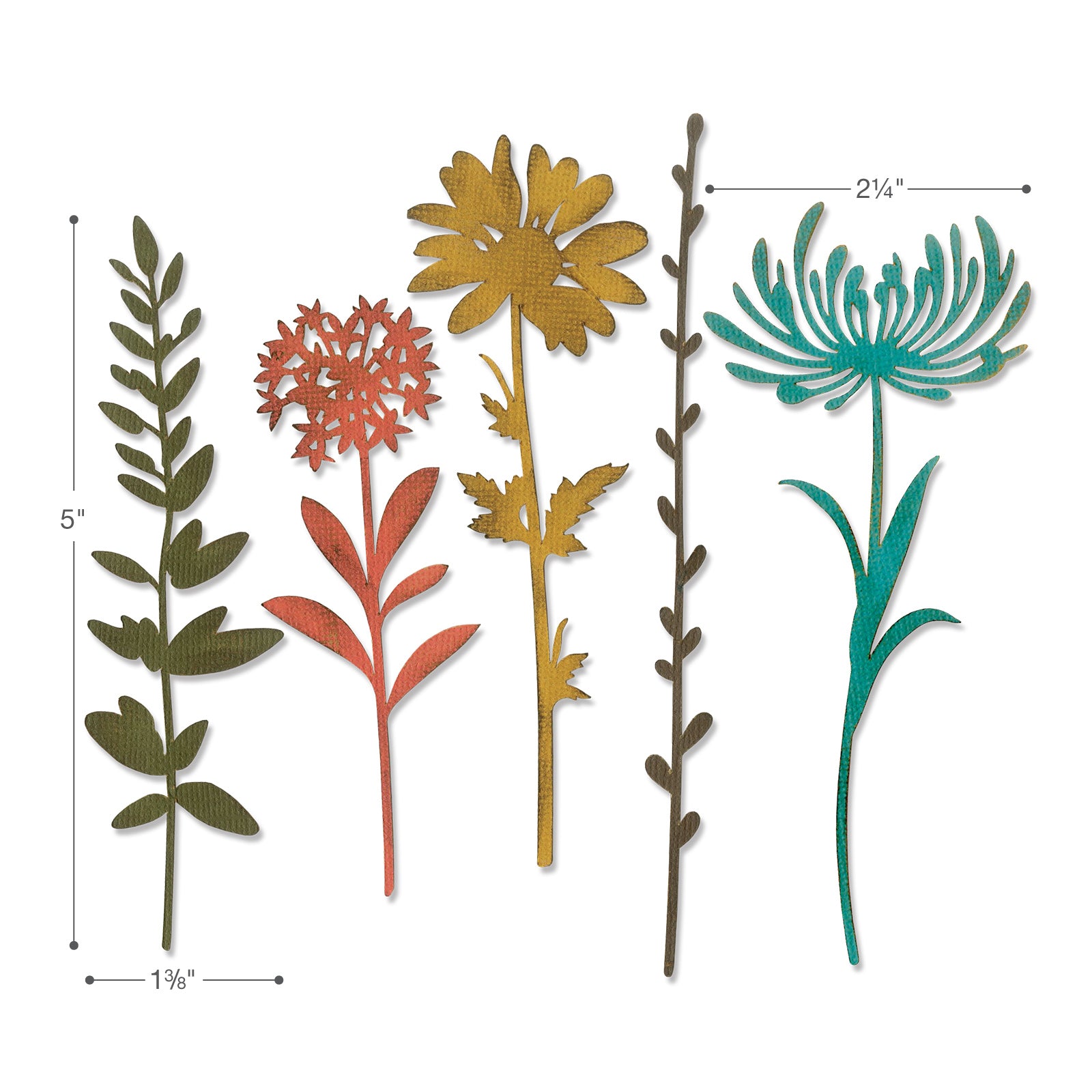 sizzix-thinlits-wildflower-stems-1-tim-holtz-5er-blumen image 2