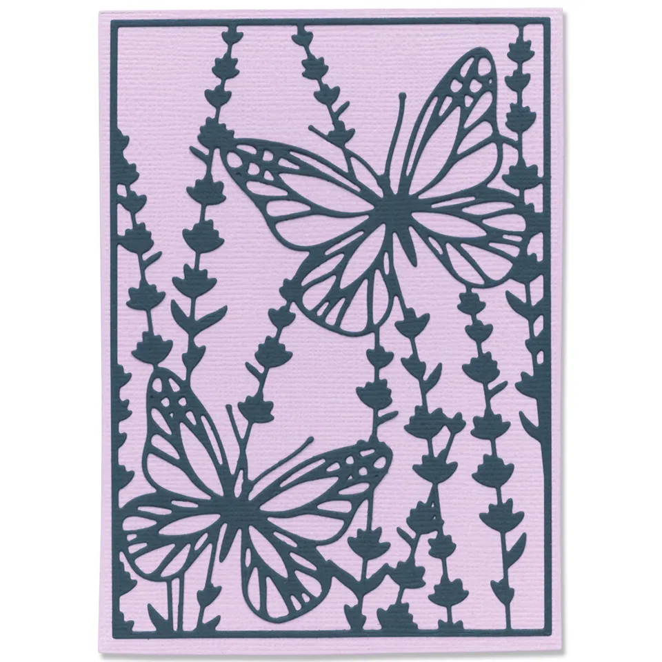 sizzix-thinlits-botanical-card-front-stanzen-2tlg-blumen image 1
