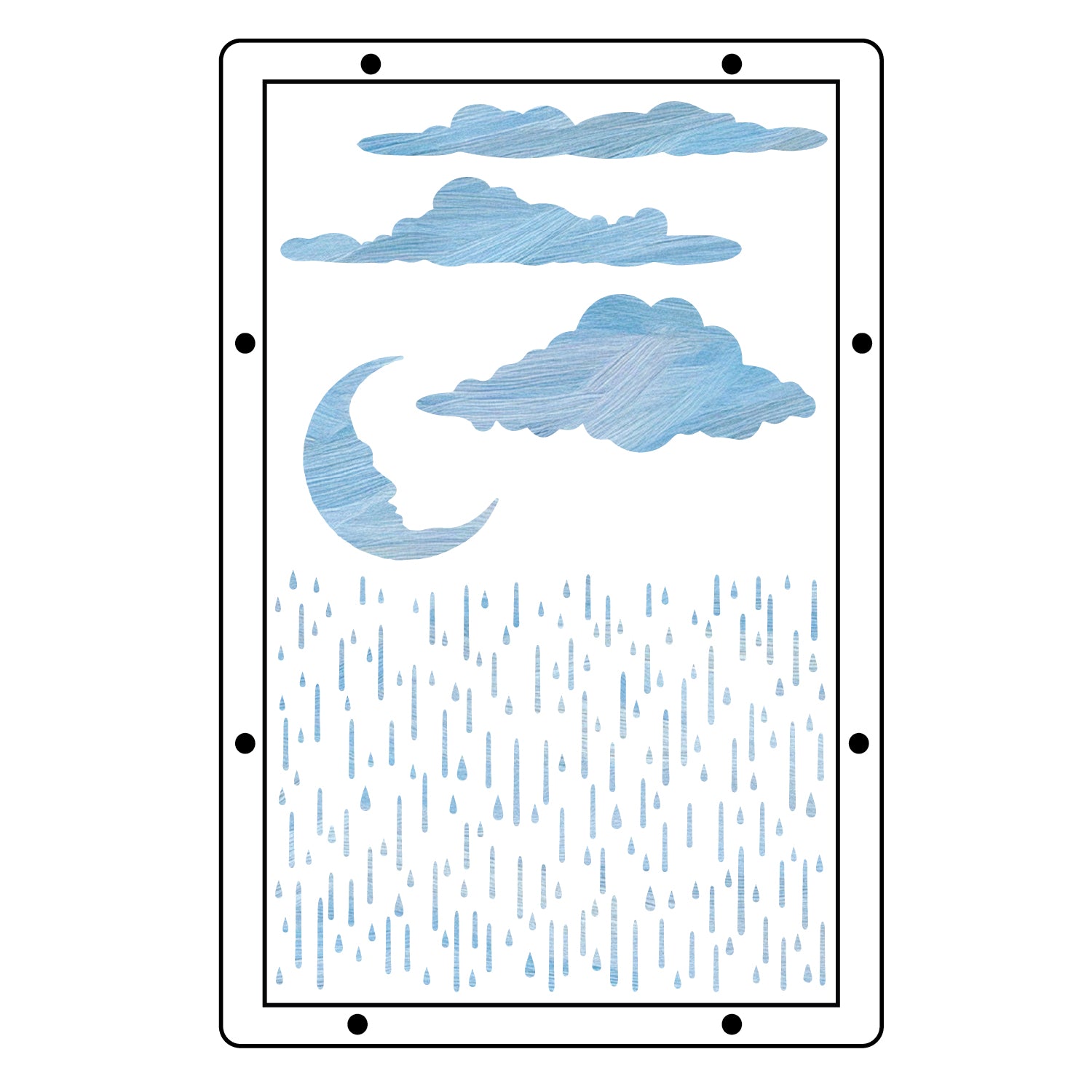 sizzix-studio-weather-wonder-stempelset-schablonen-a5-wetter image 4
