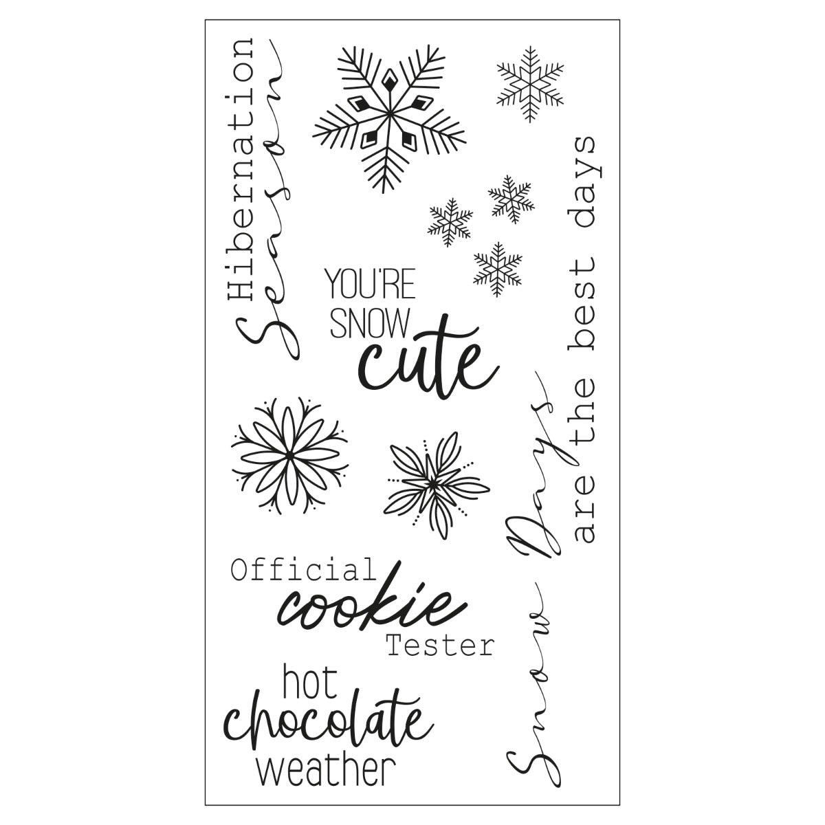 sizzix-clear-stamps-winter-sentiments-stempel-10tlg-weihnachten image 2
