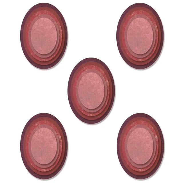 sizzix-framelits-stacked-oval-tiles-tim-holtz-stanzform-25-tlg image 1