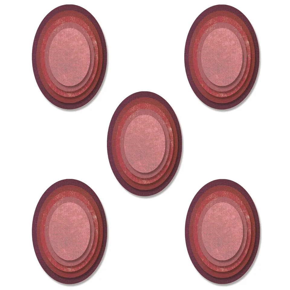 sizzix-framelits-stacked-oval-tiles-tim-holtz-stanzform-25-tlg image 1