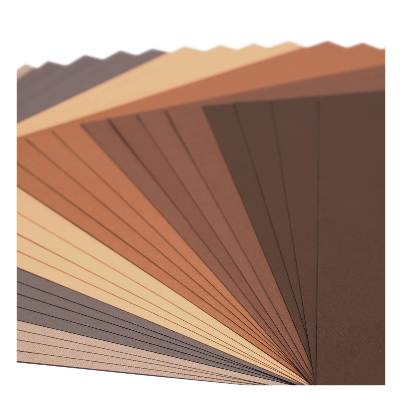 vaessen-florence-cardstock-30-5x30-5-braun-24-blatt image 2