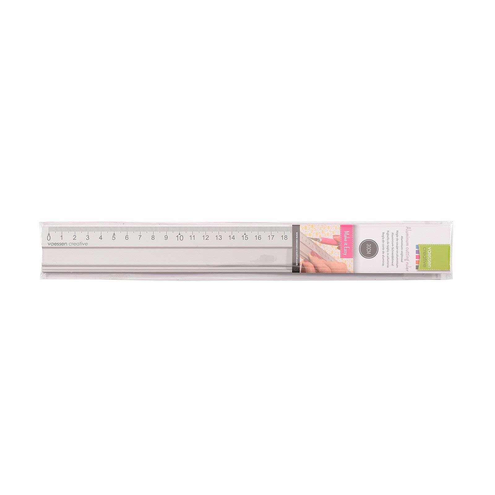 vaessen-creative-florence-metalllineal-aluminium-30-cm-anti-rutsch image 2