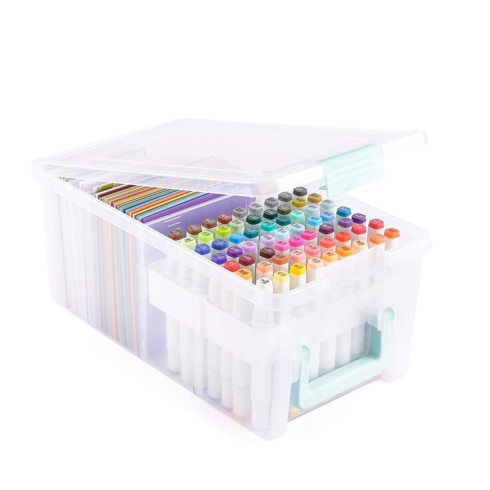 vaessen-creative-florence-karten-aufbewahrungsbox-transparent-39x21cm image 4