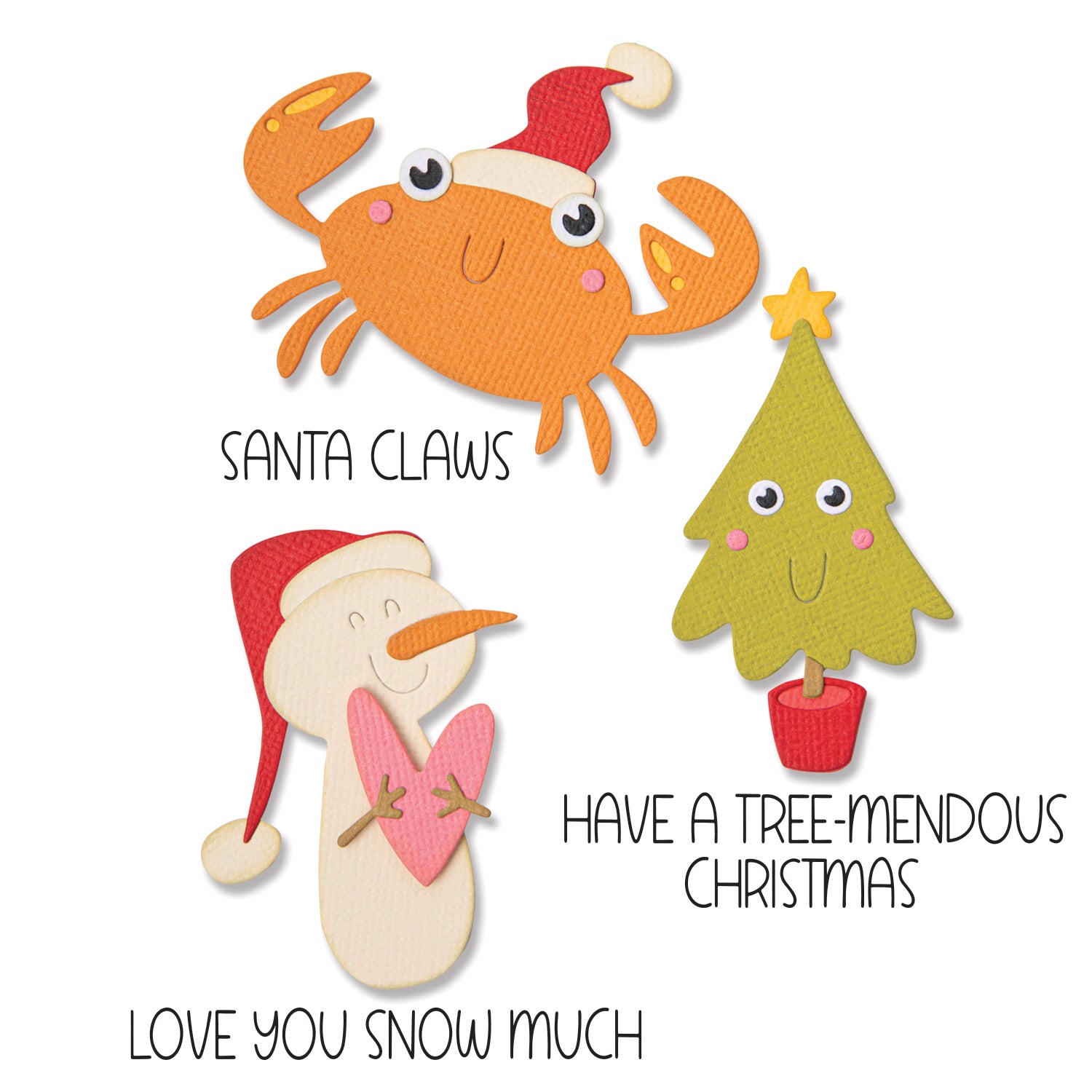 sizzix-thinlits-christmas-characters-stanzen-stempel-6-tlg image 1