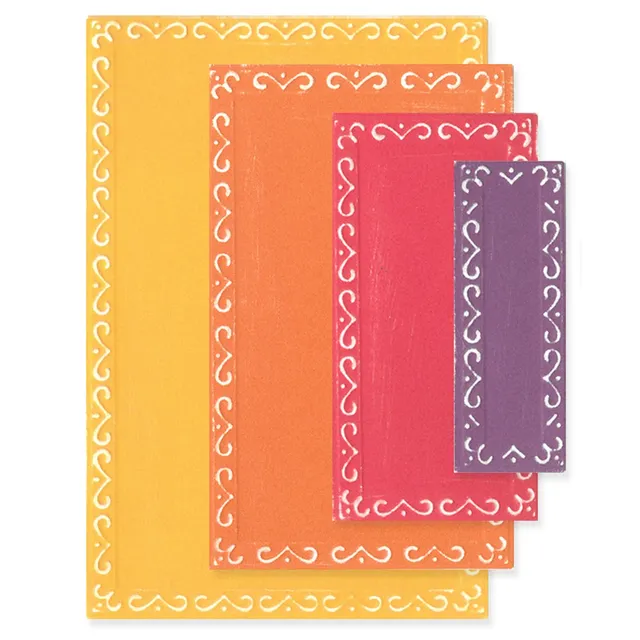 sizzix-framelits-renee-deco-rectangles-stanzform-9-tlg-rahmen image 1