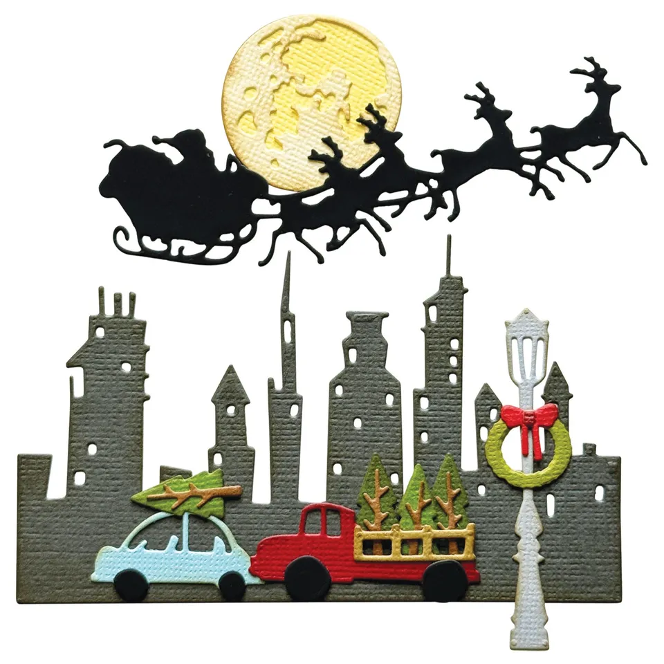 sizzix-thinlits-vault-christmas-magic-stanzschablonen-12tlg-weihnachten image 1