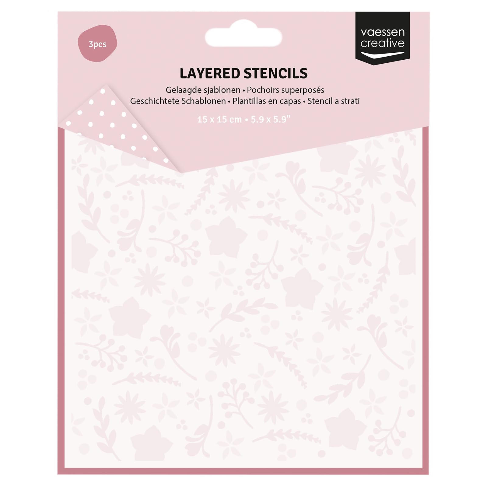 vaessen-cut-easy-schablone-blume-sterne-15x15cm-3tlg image 1