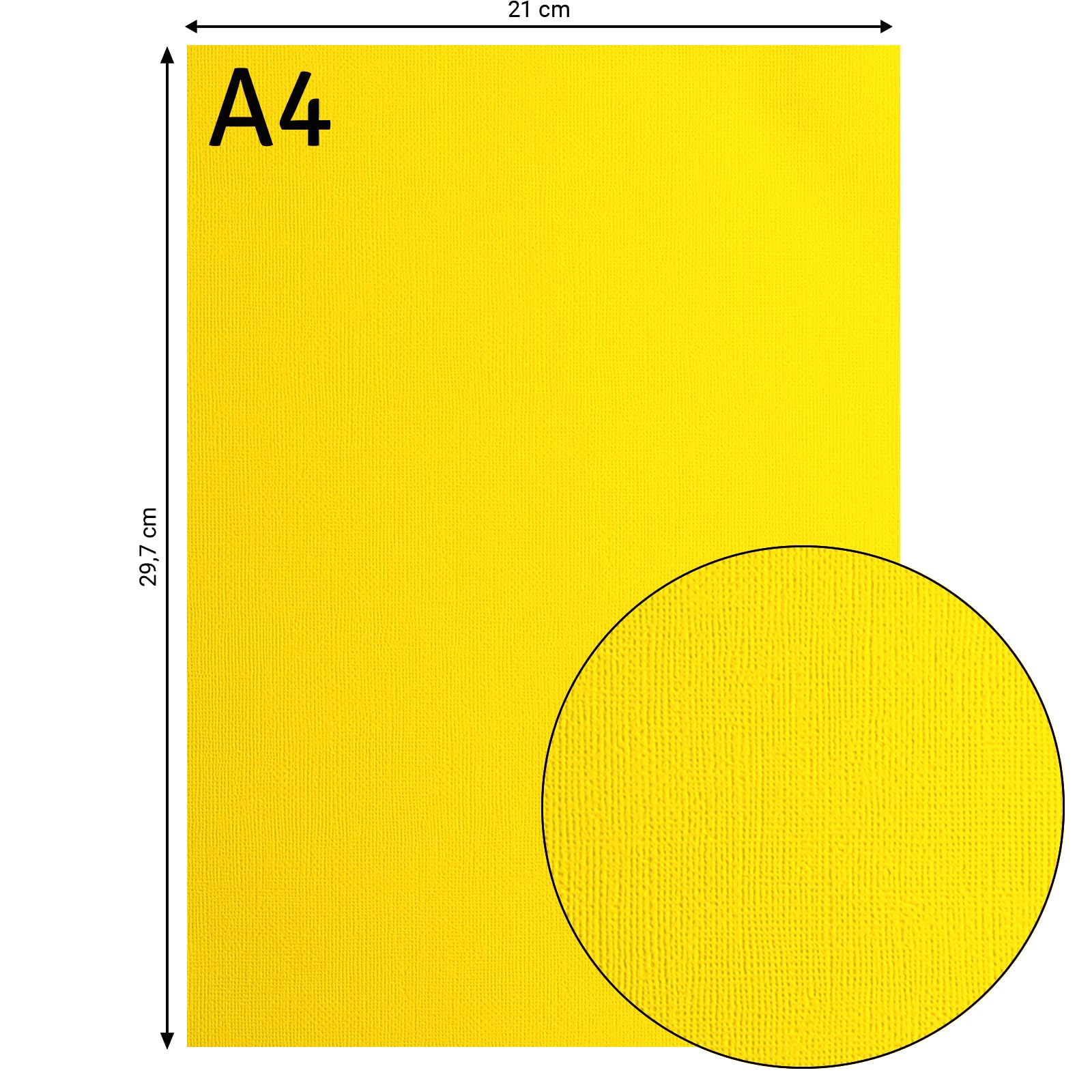 vaessen-creative-florence-tonkarton-a4-lemon-yellow-25-blatt-216g image 3