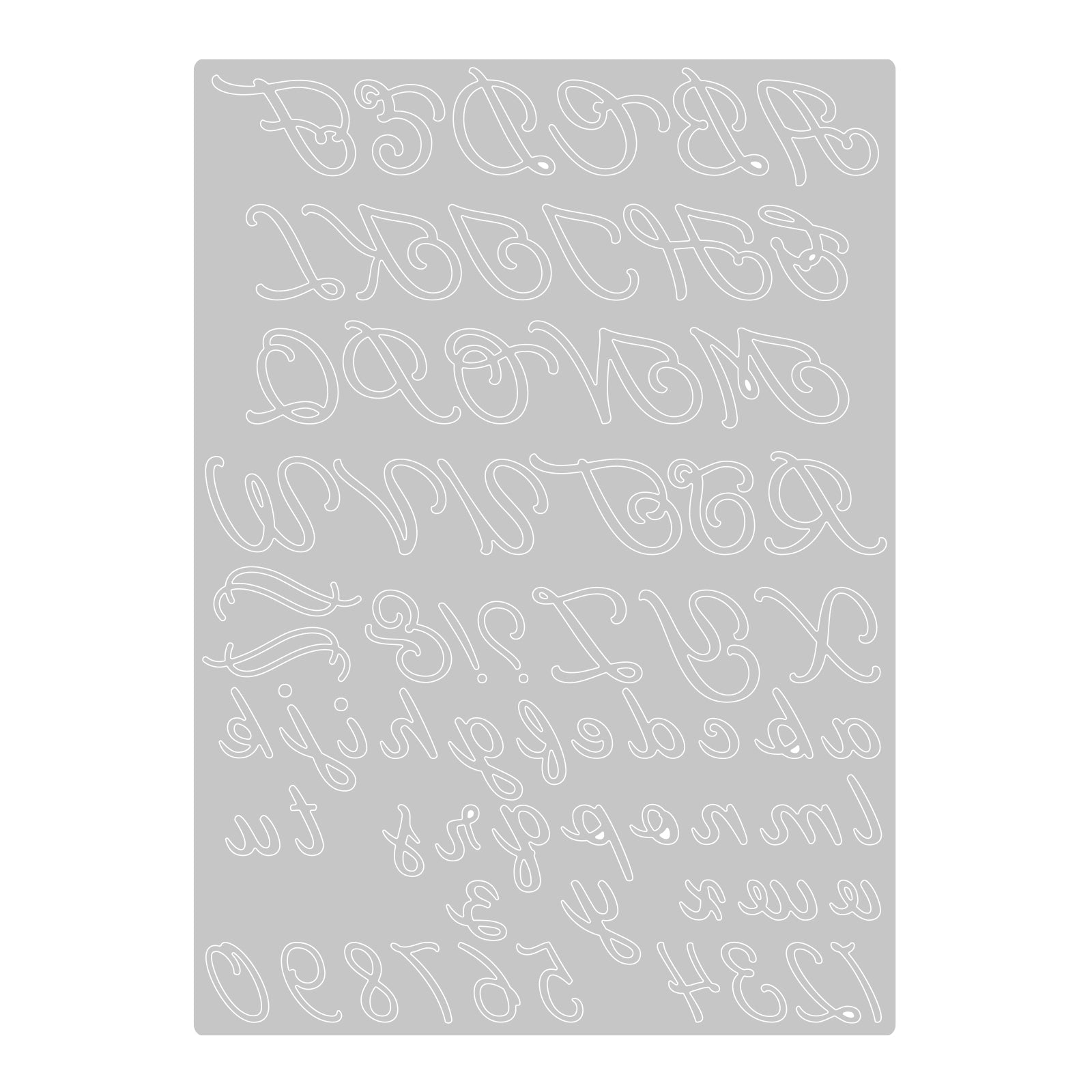 sizzix-thinlits-stanzschablonen-scripted-alphabet-schreibschrift image 2