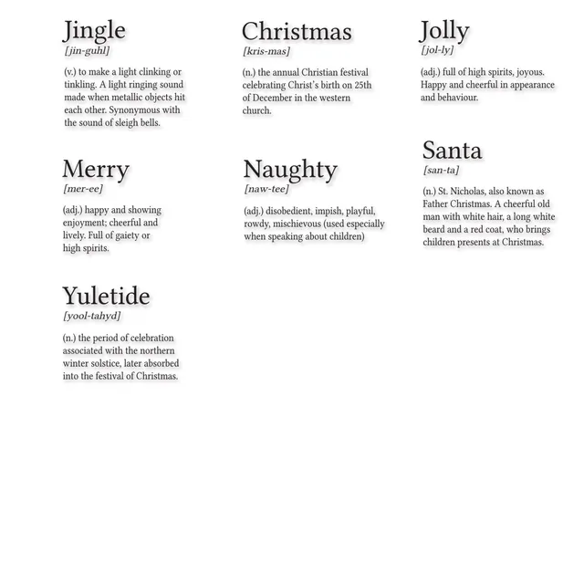 sizzix-clear-stamps-festive-dictionary-stempel-7er-weihnachten image 1