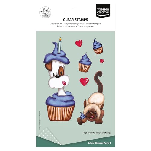 vaessen-creative-cut-easy-silikonstempel-hund-katze-party-10-tlg-a6-2 image 5