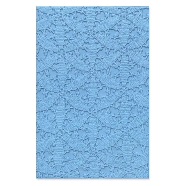 sizzix-3-d-textured-impressions-pr-gefolder-tablecloth-spitze image 1