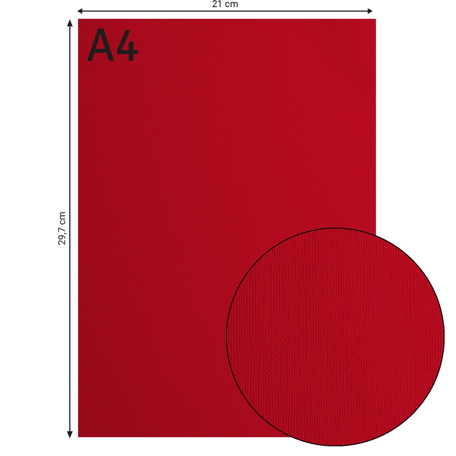 vaessen-creative-florence-tonkarton-a4-poppy-rot-25-blatt-216-g image 3