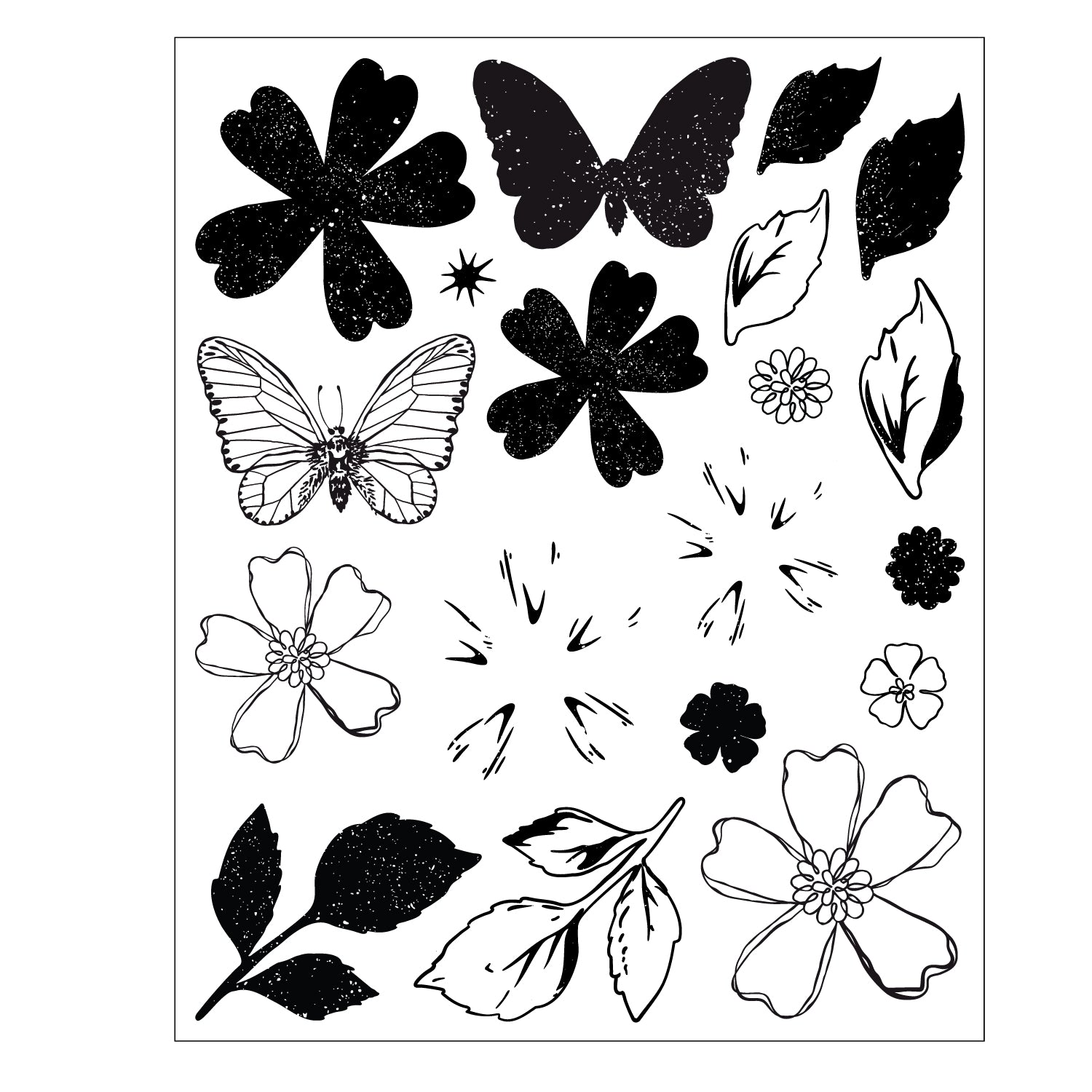 sizzix-framelits-sweet-sprigs-stempelset-mit-stanzen-28tlg-blumen image 4