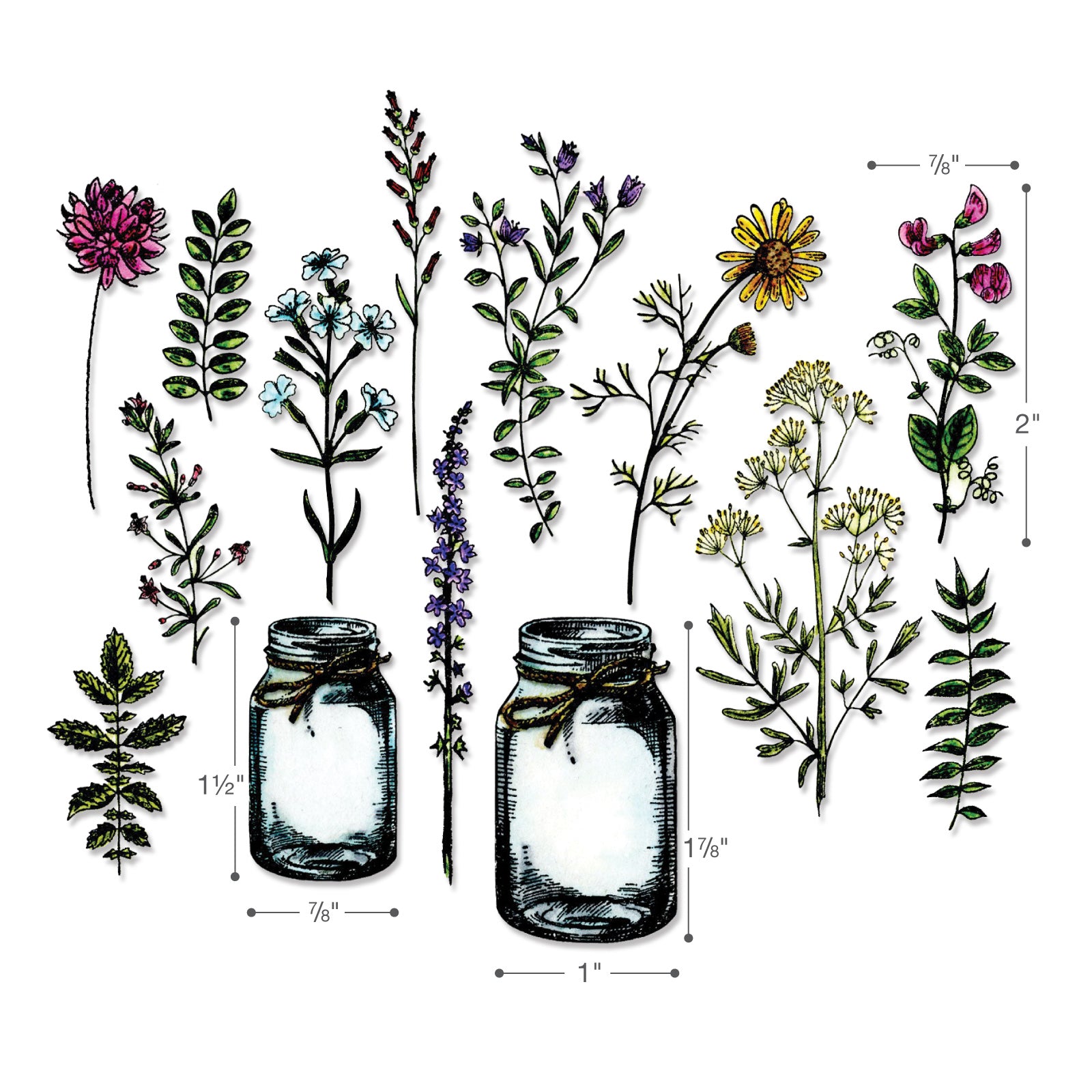 sizzix-framelits-flower-jar-stanzschablonen-16-teilig-tim-holtz image 2