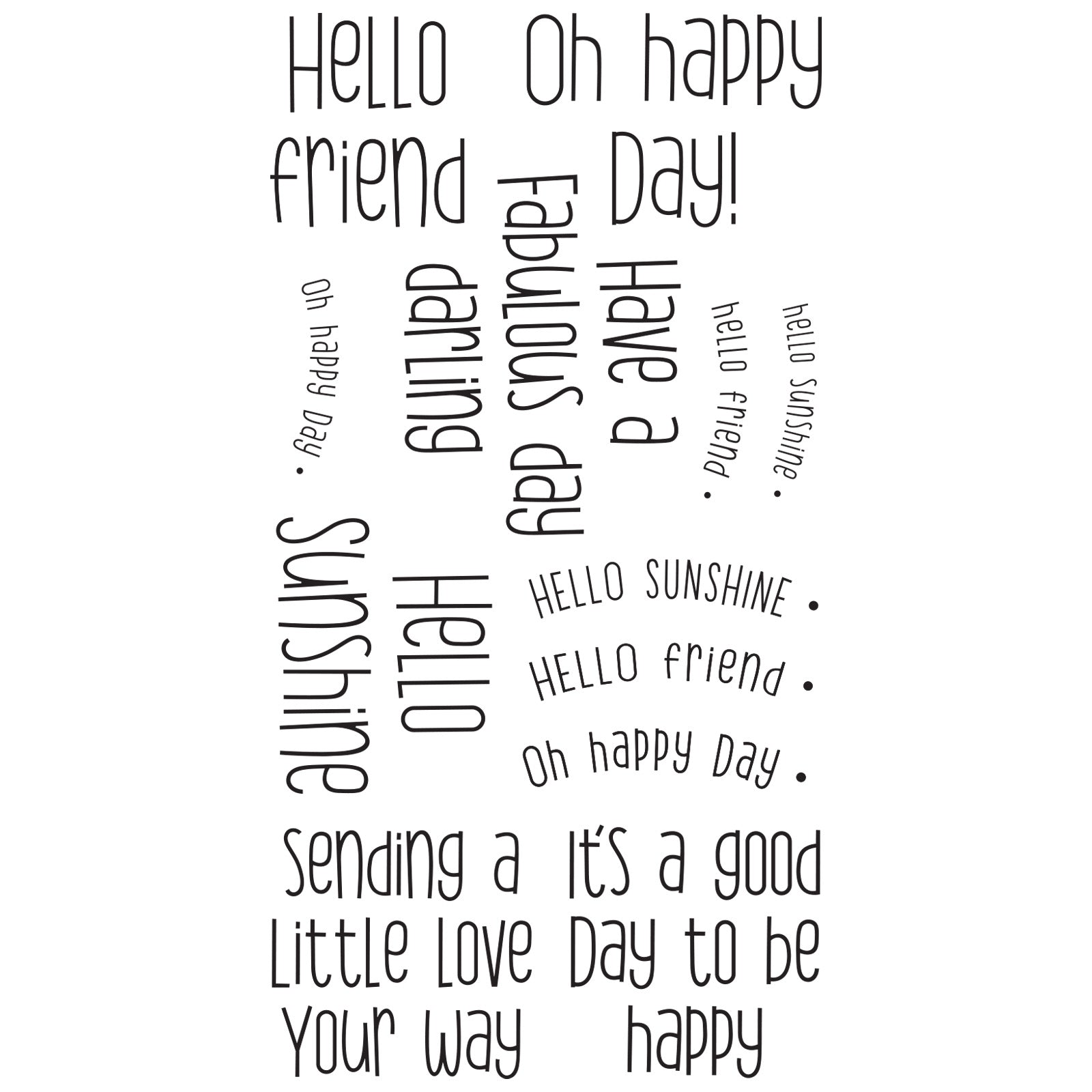 sizzix-clear-stamps-sending-a-little-love-stempelset-12er image 2