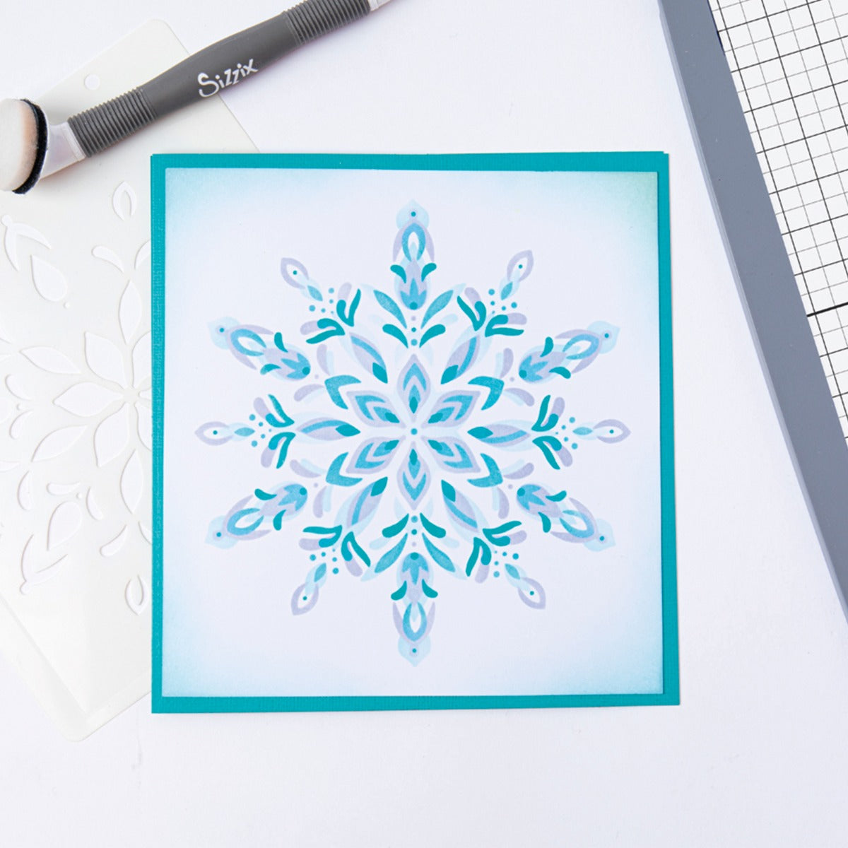 sizzix-layered-stencils-schablonen-snowflake-4er-winter image 2
