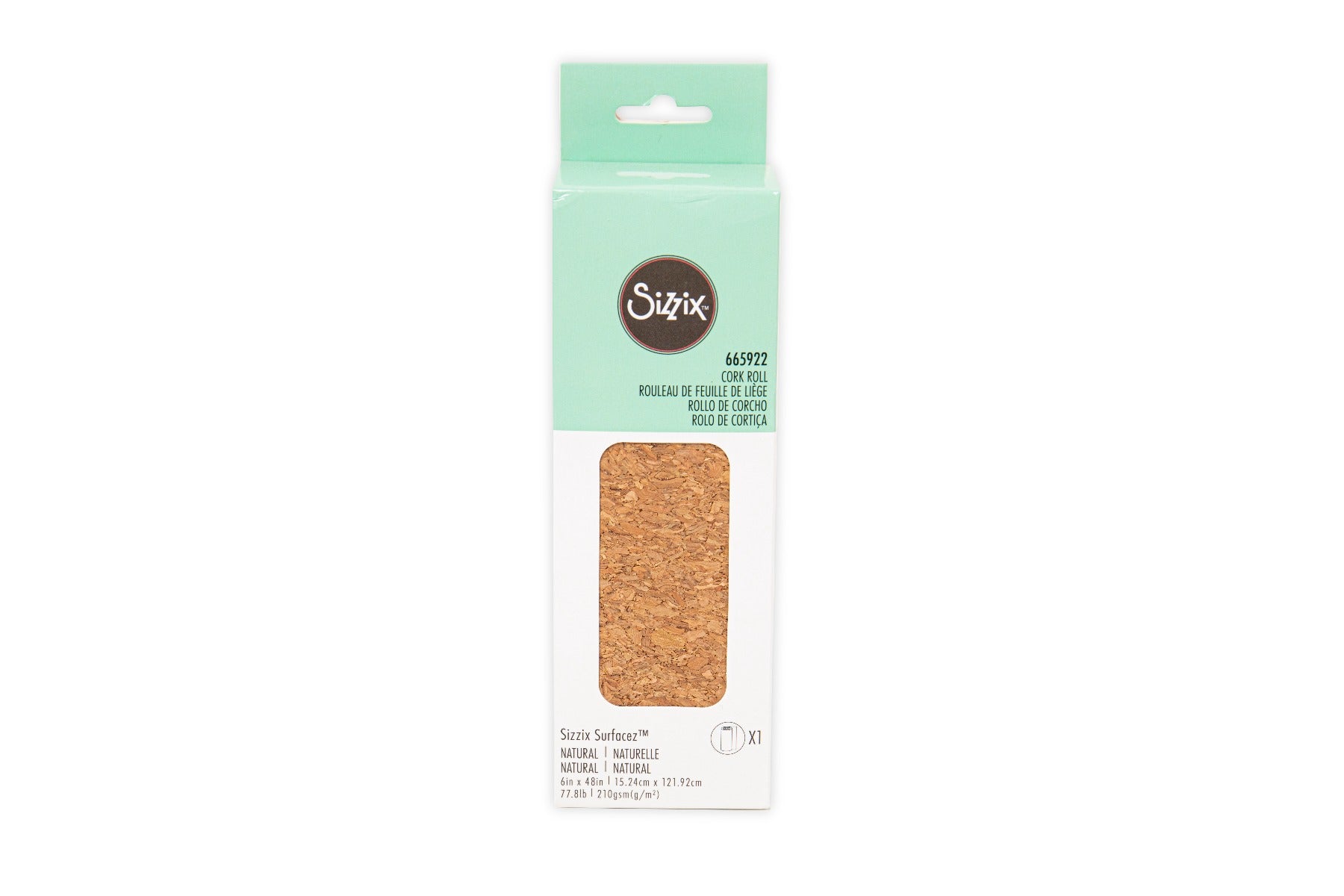 sizzix-surfacez-korkrolle-15x122-cm-korkstoff-natur image 2