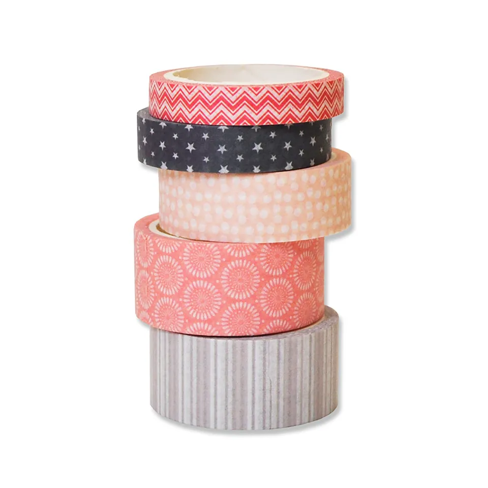 sizzix-making-essential-washi-tape-5-rollen-sortiert image 1
