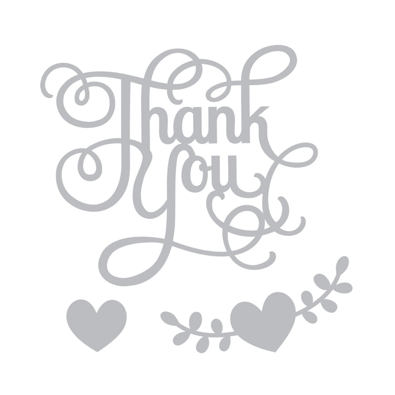 sizzix-thinlits-phrase-thank-you-hearts-stanzschablonen-3tlg image 2