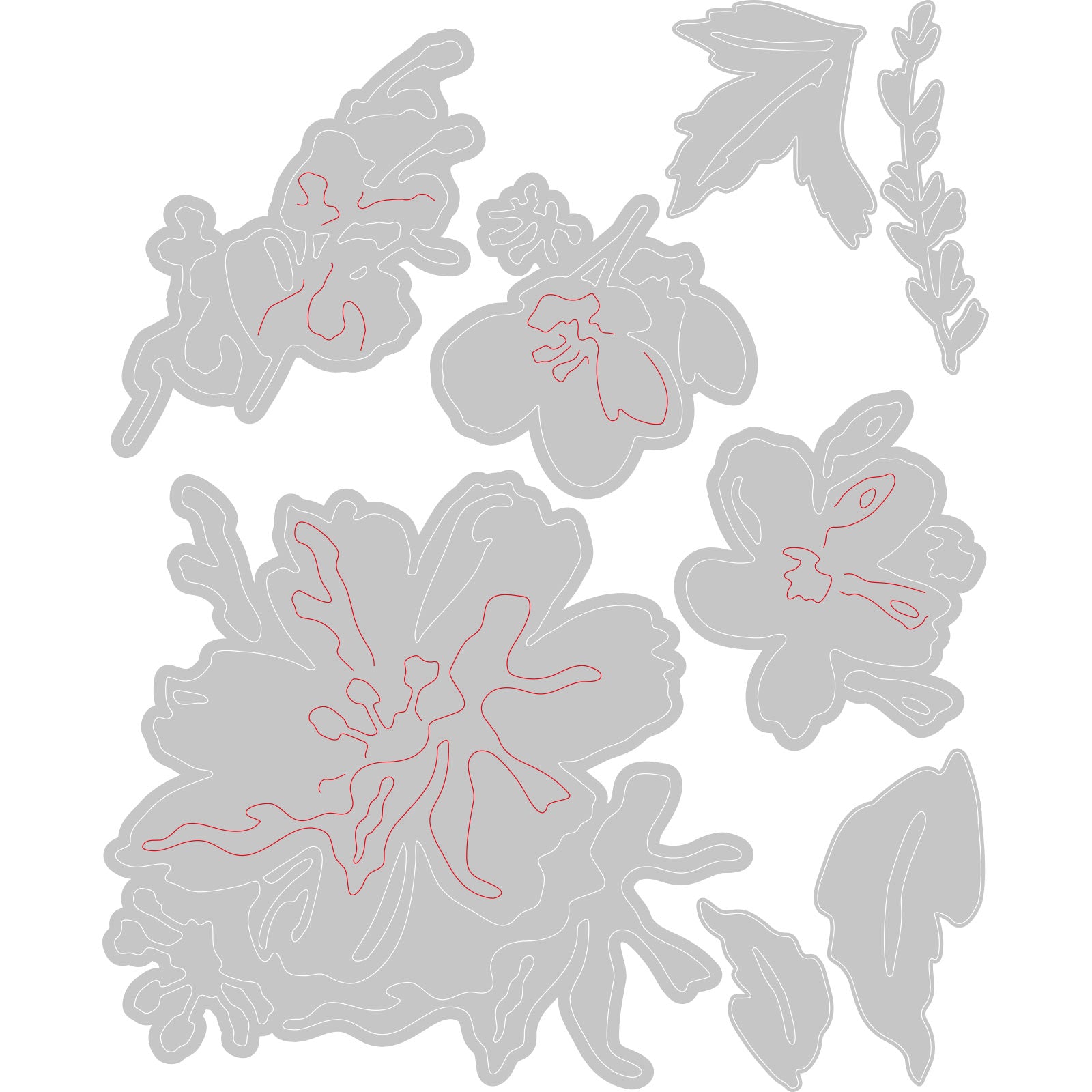 sizzix-thinlits-brushstroke-flowers-2-tim-holtz-stanzen-8er image 2