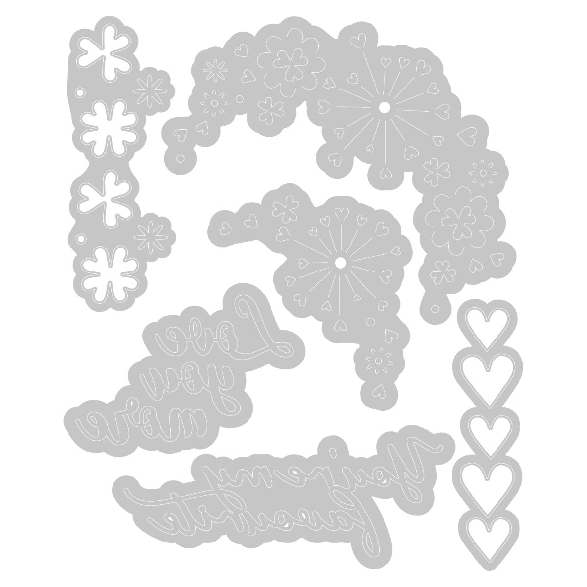 sizzix-thinlits-cut-pop-valentine-stanzschablonen-6er-herz-blumen image 2