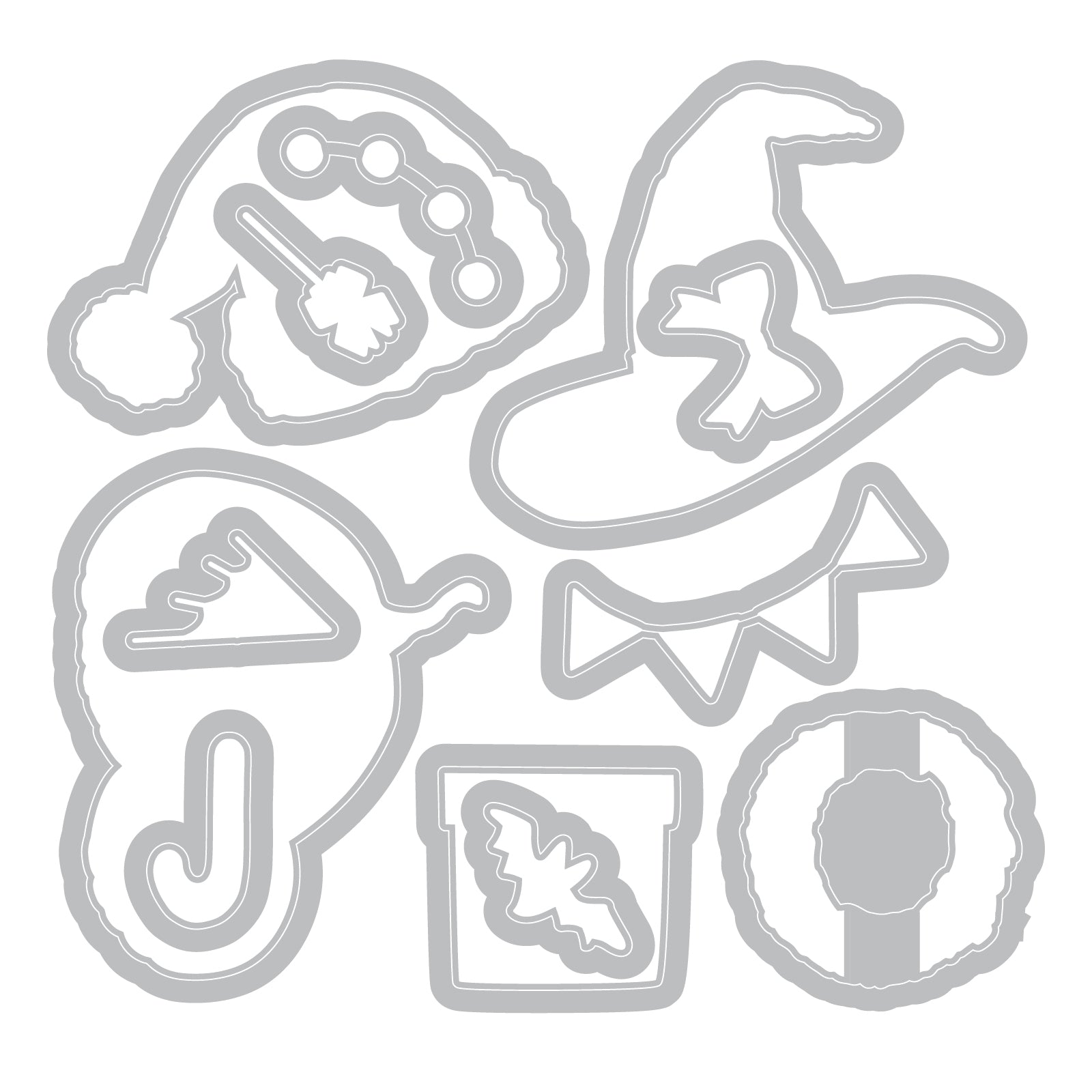 sizzix-framelits-with-stamps-holiday-drop-stempel-stanzen-halloween-weihnachten image 4