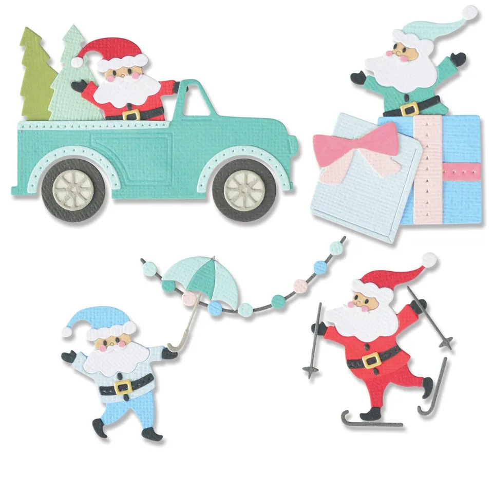 sizzix-thinlits-santa-activities-stanzschablonen-11-teilig-weihnachten image 1